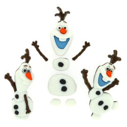 Boutons Fantaisies Disney - Boutons FROZEN (x3)