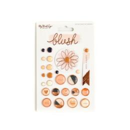 Attaches Parisiennes - Brads BLUSH My Mind's Eye