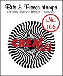 Tampon Clear Crealies - Soleil Sun Rays Curved