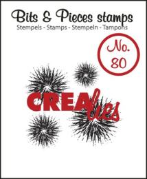 Tampon Clear Crealies - Cercles Grunges Extra 80