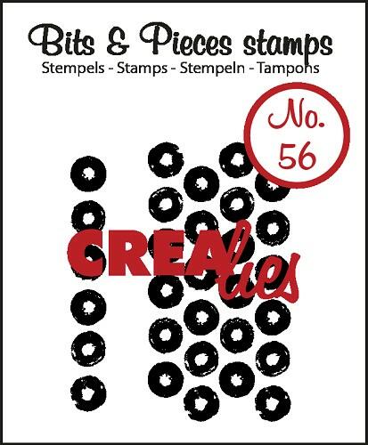 Tampon Clear Crealies - Grunge Big Dots 56