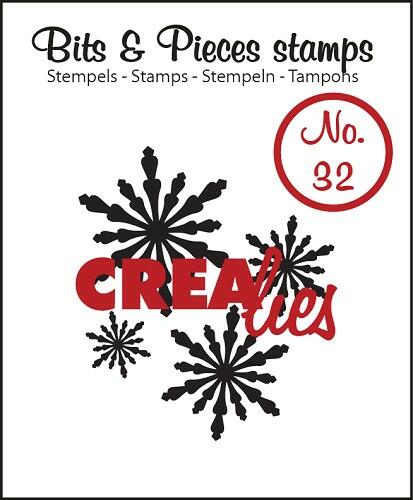 Tampon Clear Crealies - Snowflake  32