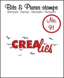 Tampon Clear Crealies - Birds in the Sky Small 91