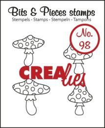 Tampon Clear Crealies - Champignons Mushrooms 