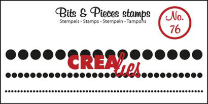 Tampon Clear Crealies - Dots in a Row 76