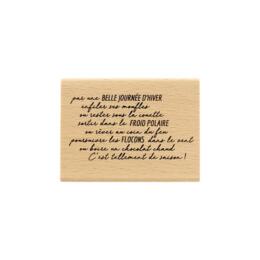 Tampon Bois Florilèges Designs - Capsule Douceurs Hivernales Décembre 2017 - Tellement de Saison 