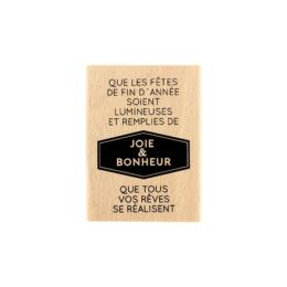 DESTOCKAGE - Tampon Bois Florilèges Designs - Année Lumineuse