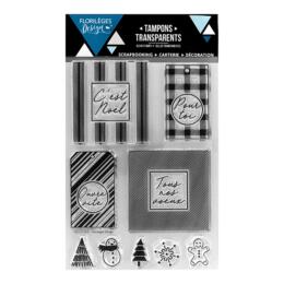Tampon Clear Florilèges Designs - Capsule Douceurs Hivernales Décembre 2017 - Nos Meilleurs Voeux