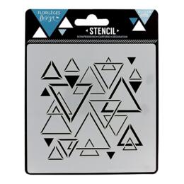 Pochoir Florilèges Designs - Capsule Octobre 2017 - Slow Life -Triangles Mêlés