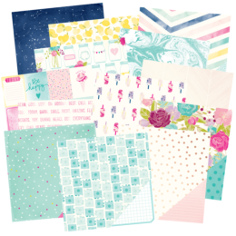 DESTOCKAGE -  -30% Paper Pad 12x12  - SERENDIPITY American Crafts