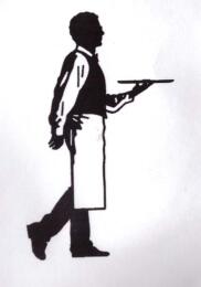 -30% Tampon Caoutchouc - BISTRO WAITER  BLine Designs