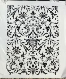 -30% Tampon Caoutchouc - HEART FLEURISH  BLine Designs