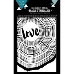 Plaque Embossage - De Bois et D'Amour - Florilèges Design