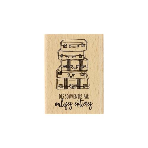 Tampon Bois Florilèges Designs - Capsule Un Air d'Antan Janvier 2018 - Valises de Souvenirs
