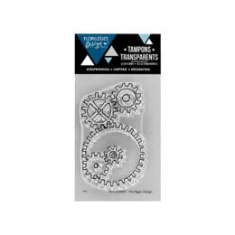Tampon Clear Florilèges Designs - Capsule Un Air d'Antan Janvier 2018 - Rouages du Temps