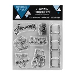 Tampon Clear Florilèges Designs - Capsule Un Air d'Antan Janvier 2018 - Argentique Magique