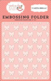Plaque Embossage - Petite Bows - Carta Bella