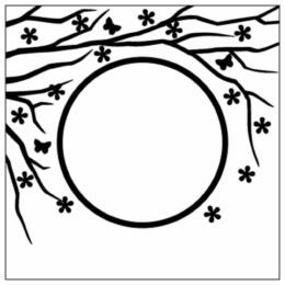 Plaque Embossage - ROUND SPRING IN THE AIR - Nellies Snellen