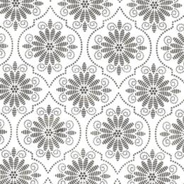 Papier Fantaisie 100% Coton - ANDALUS Ivory/Sépia