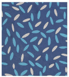 Papier Fantaisie 100% Coton - BASMATI Bleu/Argent 