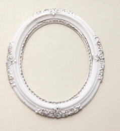 Embellissement en Résine - MINI CADRE OVAL 4.5x5cm Melissa Frances