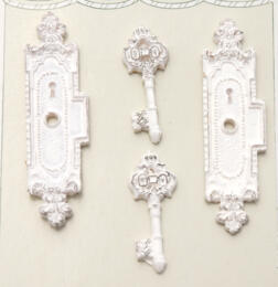 Embellissement en Résine - SERRURES et CLES  Melissa Frances