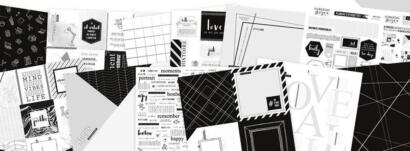 Florilèges Design - EN TOUTES LETTRES - Kit 6 Papiers