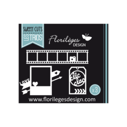 Dies Découpe Florilèges Design - Sweety Cuts CLIC CLAC LOVE