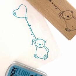 Tampon Bois Florilèges Designs - Capsule To The Moon and Back Mai 2018 - Mon Petit Ours