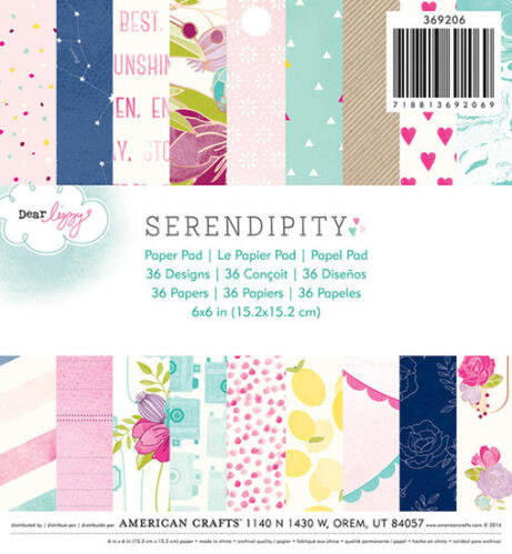 Paper Pad 15x15 - American Crafts - Dear Lizzy SERRENDIPITY