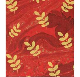 Papier Fantaisie 100% Coton - ACACIA ROUGE 