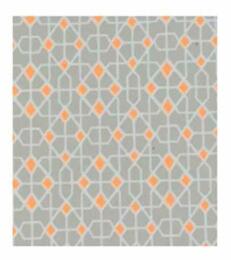 Papier Fantaisie 100% Coton - NEON Gris/Orange