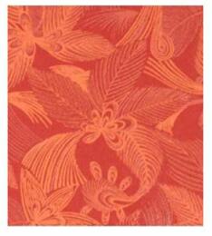 Papier Fantaisie 100% Coton - JUNGLE Rouge