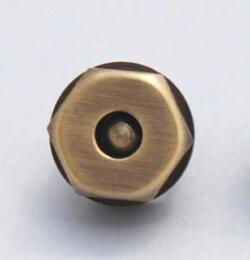 BOUTON AIMANT - Aimant HEXAGONE BRONZE