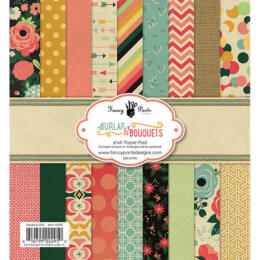 DESTOCKAGE  - Paper Pad 15x15 - Fancy Pants - BURLAP & BOUQUETS