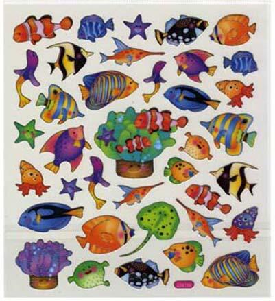 Autocollants Eté - Stickers REEF FISH