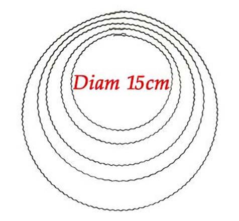 Anneau Métal Ondulé 15cm 