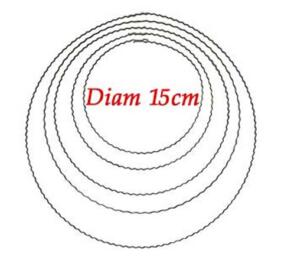 Anneau Métal Ondulé 15cm 