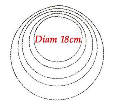 Anneau Métal Ondulé 18cm