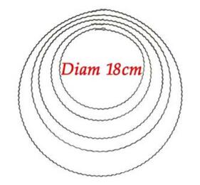 Anneau Métal Ondulé 18cm