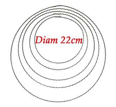 Anneau Métal Ondulé 22 cm