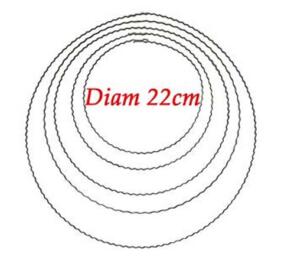 Anneau Métal Ondulé 22 cm