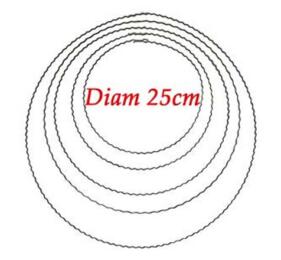 Anneau Métal Ondulé 25cm