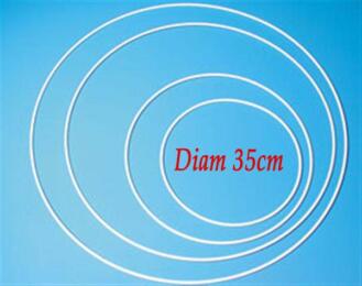 Anneau Métal Blanc 35 cm