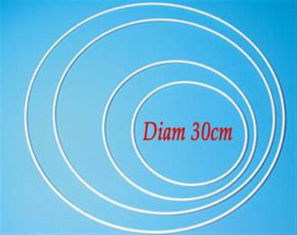 Anneau Métal Blanc 30 cm