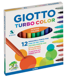 Etui 12 FEUTRES Turbo Color - Pointe 2.8mm - GIOTTO