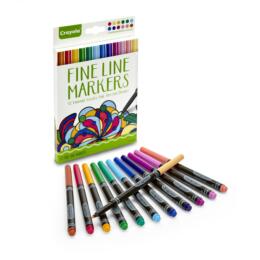 Etui 12 FEUTRES Fine Line Markers - CRAYOLA