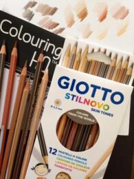 Etui 12 CRAYONS COULEUR Stilnovo - SKIN TONES Teintes de Peau - GIOTTO