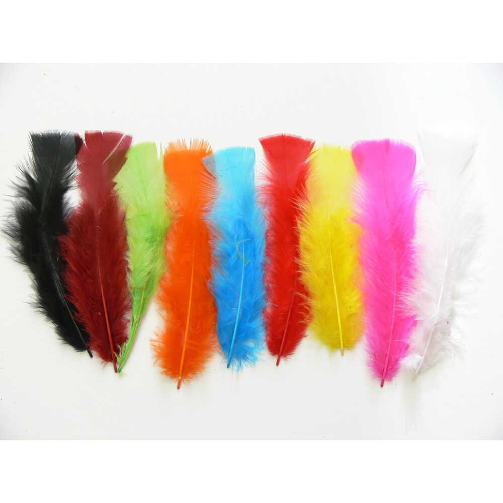 Éventails En Plumes D'Autruche - Lot De 2 - 90 Cm (dépliés) - Rouge - Pour Danse, Déguisement, Décoration Fête, Mariage - 2