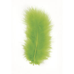 PLUMES - 8 cm Couleur VERT POMME (10u)